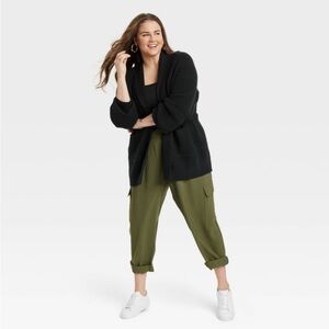 Women's Open Layering Cardigan - A New
Day Black